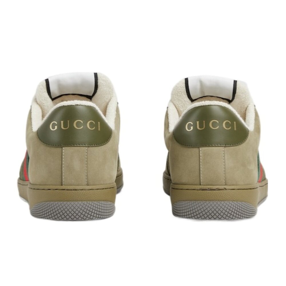 NEW GUCCI Screener Ripstop GG Logo WEB Sneakers Men's G 8.5 / US 9 Authentic - Picture 5 of 13